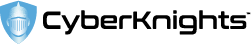 CyberKnights Logo, with CyberKnight Icon in Shield
